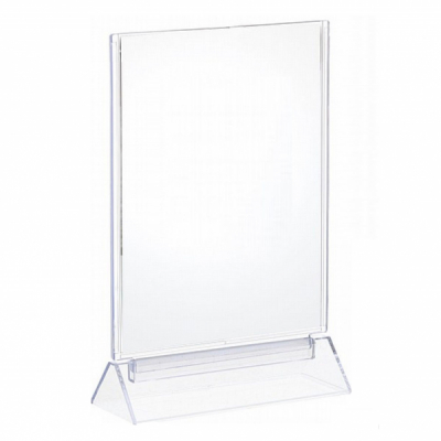 Set 10 Suporturi Prezentare Meniuri Restaurant Acrilic Tip T 20x15cm BRP13/155