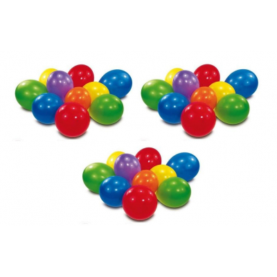 Set 100 baloane rotunde multicolore diverse culori