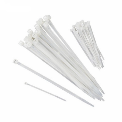 Set 100 Coliere Plastic brida alba 3.6x200mm Zilan ZTS8771