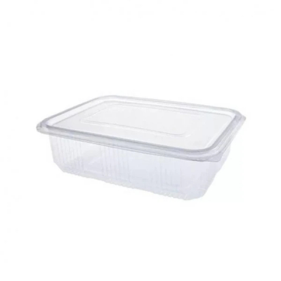 Set 100x Caserole PET Transparent capac atasat 750gr DNC29540