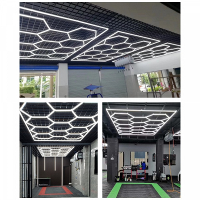 Set 11 Hexagoane LED Honeycomb 368W 6500K Alb Rece Tuburi 568mm DL72F46X11