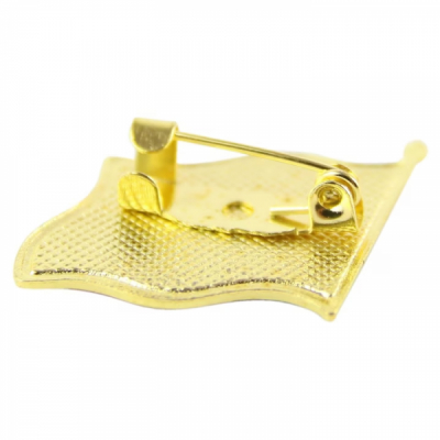 Set 12 Insigne Steag Tricolor Romania Brosa Ac Siguranta 20x20mm DNC66307