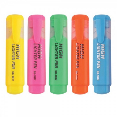 Set 12 Marker fluorescent Highlither evidentiere text 5mm SG1017