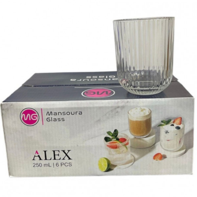 Set 12 Pahare Sticla Cappuccino Apa Ceai 250ml Mansoura Alex Egipt CNN49699