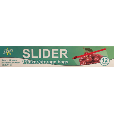 Set 12 Pungi Alimentare cu fermoar Slider Ziplock 2l 27x27cm CNN52590