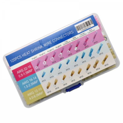 Set 120 Conectori Waterproof Termocontractabili pentru Fire AWG 5G053 XXM