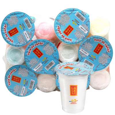Set 12x15g Vata de zahar la pahar DIV. SORTIMENTE Laleli MGR25671
