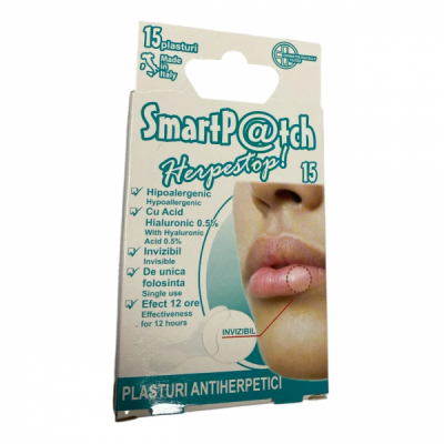 Set 15 Plasturi antiherpetici Smartpatch Herpestop DNC20349