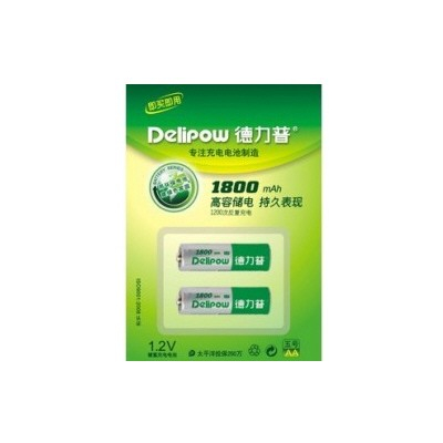 Set 2 Acumulatori tip R6 1.2V 1800mAH Delipow