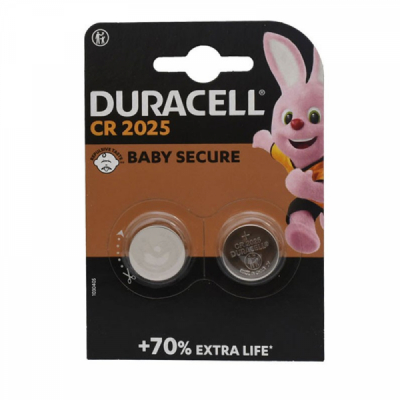 Set 2 Baterii Duracell LI-ION 3V CR2025 9F031 XXM
