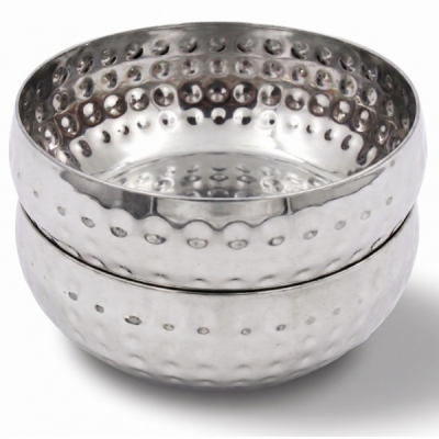 Set 2 boluri Inox stantate decorative 14x5cm Grunberg IGR7065