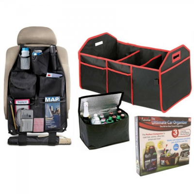 Set 2 Organizatoare Auto pentru Scaun si Portabaj CO744 JU