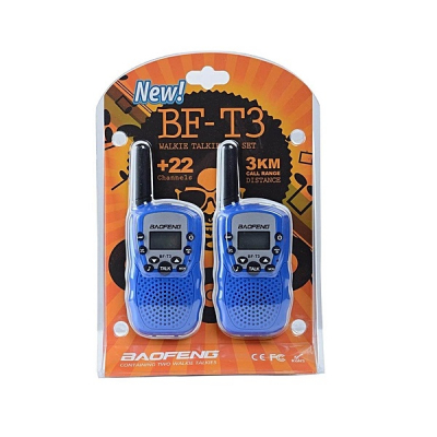 Set 2 Statii Radio Walkie-Talkie 22 canale 3Km Baofeng BF-T3