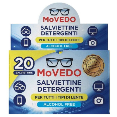 Set 20 Servetele Umede pentru Ochelari si Obiective Foto Movedo DNC66680
