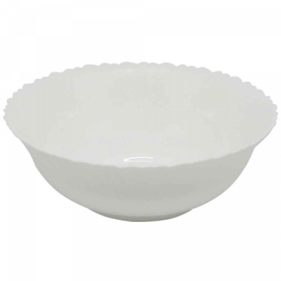 Set 24 Boluri Castroane Opal Albe Margini Ondulate 22cm DAR DNC47131