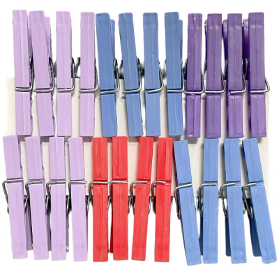Set 24 Carlige de rufe mici din plastic L003 CNN51515