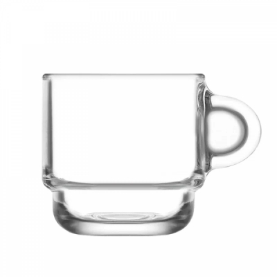 Set 24 Cesti Cafea Ceai Sticla Masiva Suprapozabile Cozy S2 270ml ARTC
