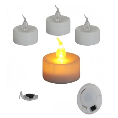 Set 24 Lumanari LED Pastila cu Baterii Alb Cald Wei A13348 DNC50103