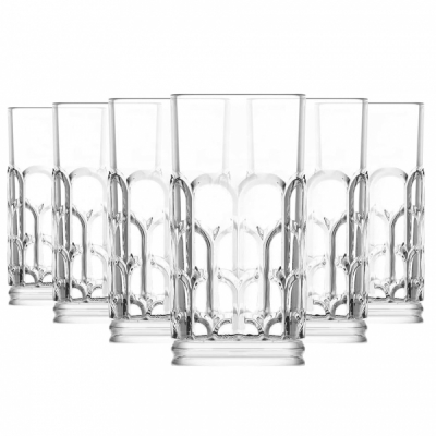 Set 24 Pahare Sticla Apa Suc Long Drinks 390ml LAV Archie ARH440