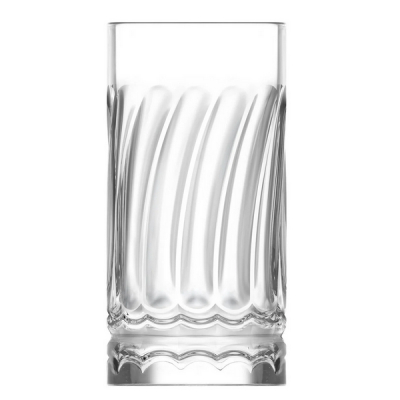Set 24 Pahare Sticla Apa Suc Long Drinks 390ml LAV Wave 440