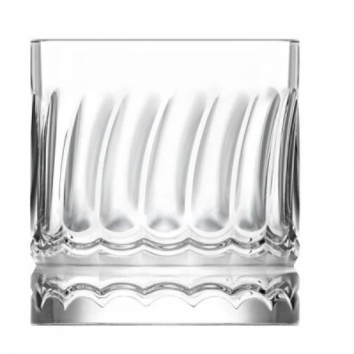 Set 24 Pahare Sticla Apa Suc Whiskey 330ml LAV Wave 430
