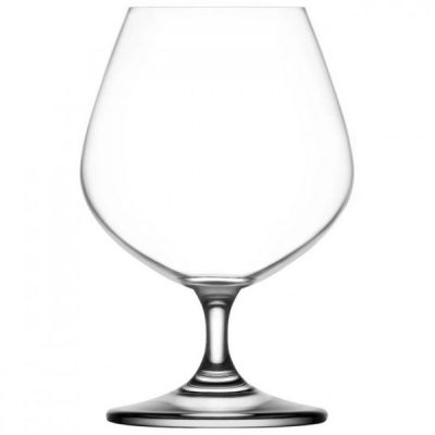 Set 24 Pahare Sticla Cristalina cu picior Coniac 400ml LAV Gusto 162