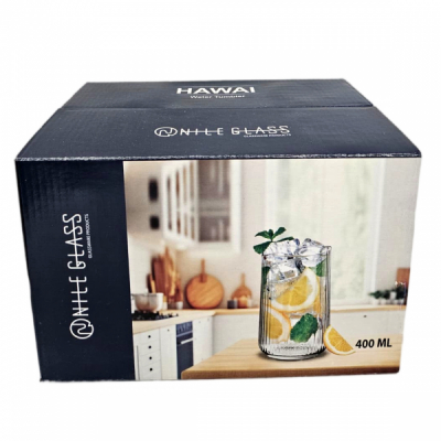 Set 24 Pahare Sticla Long Drinks Limonada, Suc Hawai 400ml CNN54373