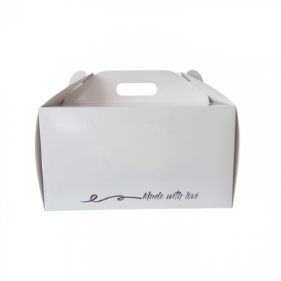 Set 25 cutii de tort cu maner 25x25x13.5cm DNC65066