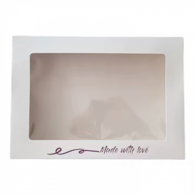 Set 25 Cutii prajituri cu capac transparent 20x20x8cm DNC65063