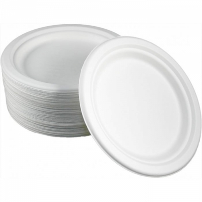 Set 25 Farfurii bio unica folosinta din trestie de zahar Oscar 18cm MGR22426