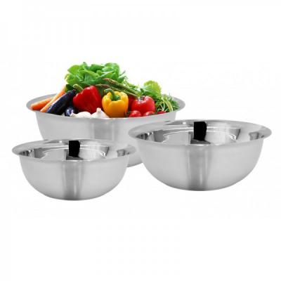 Set 3 boluri INOX Suprapozabile 18, 22, 26 cm Grunberg GR2961