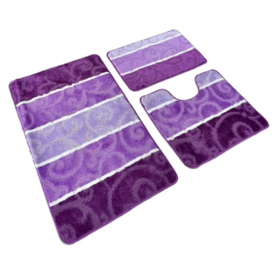 Set 3 covorase de baie 60x100cm JGR 16889BCO