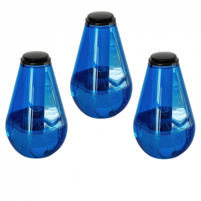 Set 3 Lumanari Candela Lina cu Ceara Lichida 1.45l 3x336 Ore 3x15Zile Blue