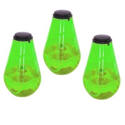 Set 3 Lumanari Candela Lina cu Ceara Lichida 1.45l 3x336 Ore 3x15Zile Verde HRL