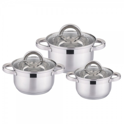 Set 3 Oale Inox cu Capac Rainstahl BG RSCW164606