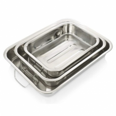 Set 3 tavi pentru cuptor din Inox Grunberg IMT2594