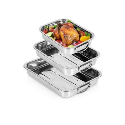 Set 3 tavi pentru cuptor din Inox Grunberg IMT2594