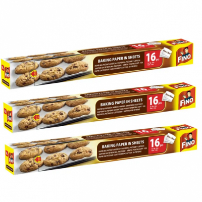 Set 3 x Hartie pentru Copt Fino Portionata 3x16buc 42cmx38cm 3xDNC33320