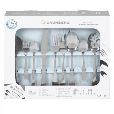 Set 36 tacamuri Inox Grunberg GR139