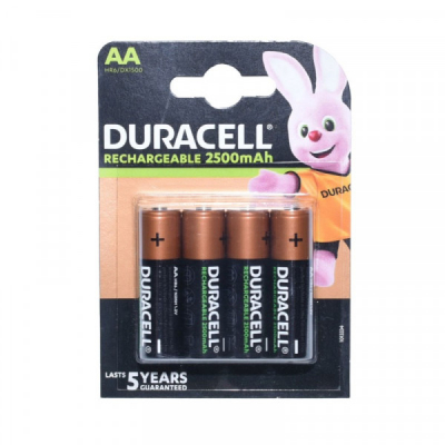 Set 4 Acumulatori Duracell 1.2V R6 AA NI-MH 2400mAH 8A011 XXM