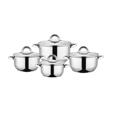 Set 4 Oale INOX Inductie Capace 1.6l 2.4l 3.2l 4.3l Grunberg GR1063