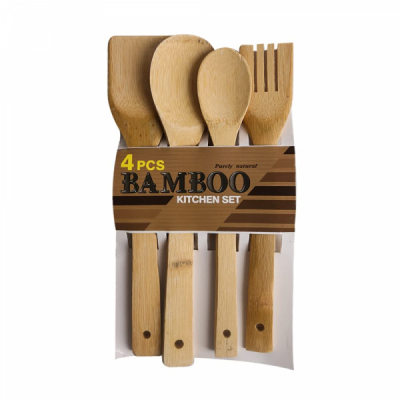 Set 4 Ustensile Bucatarie Bambus C49-C401 WX DNC35987