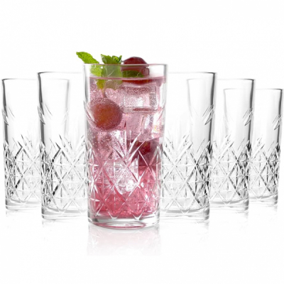 Set 48 Pahare Tumbler Sticla Clara India Cello CLASSIX Romburi 275ml DNC68566