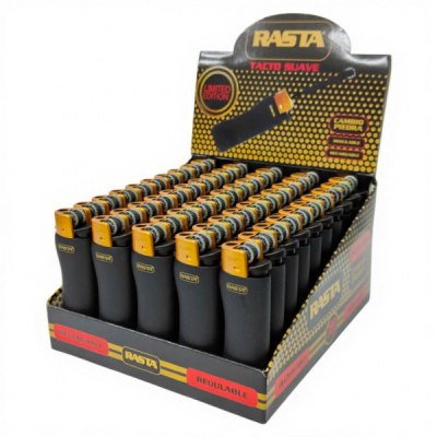 Set 50 Brichete Reincarcabile cu Gaz si Piatra Mini Black Rasta DNC61261