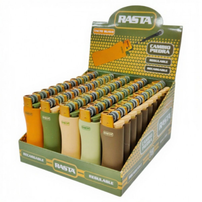 Set 50 Brichete Reincarcabile cu Gaz si Piatra Mini Soft Outdoor Rasta DNC65868