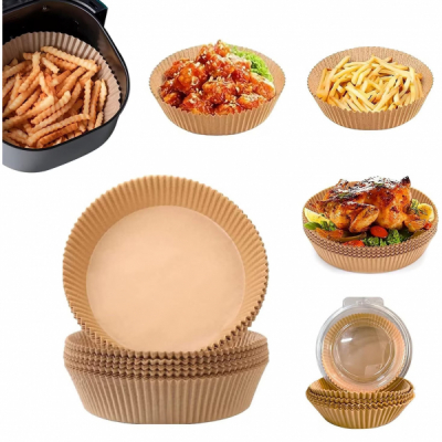 Set 50 Forme Rotunde Hartie Copt AirFryer 16x4.5cm Safir DNC66867