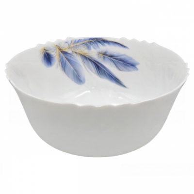 Set 6 Boluri Salata Opal Feather Blue 22cm DNC70063