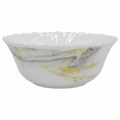 Set 6 Boluri Salata Opal Gold Marble 17cm DNC63096