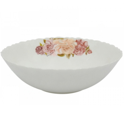 Set 6 Boluri Salata Opal Model Bujori Dar 17.53cm TR-593 BU-519 NM-357 DNC46777