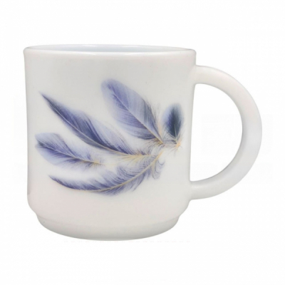 Set 6 Cani Cafea Opal Feather Blue 340ml DNC70062